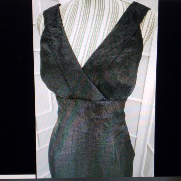 Sz 10 2PC Adrianna Papell Crop Jacket & Dres - Picture 5 of 8